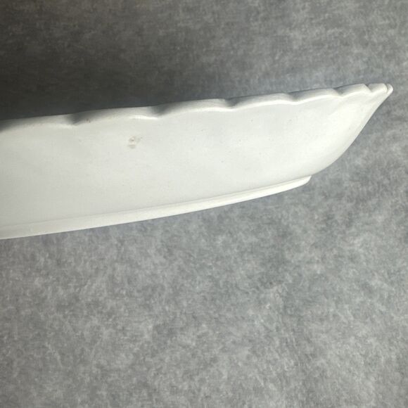 Johnson Bros Tulip Time Vintage Scalloped Oval Serving Plate 8 x 5.5 Blue White - Picture 5 of 10